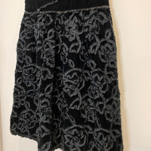 VTG 80s Crushed Velvet Black Sleeveless Party Dress NWT Deadstock - Picture 4 of 11